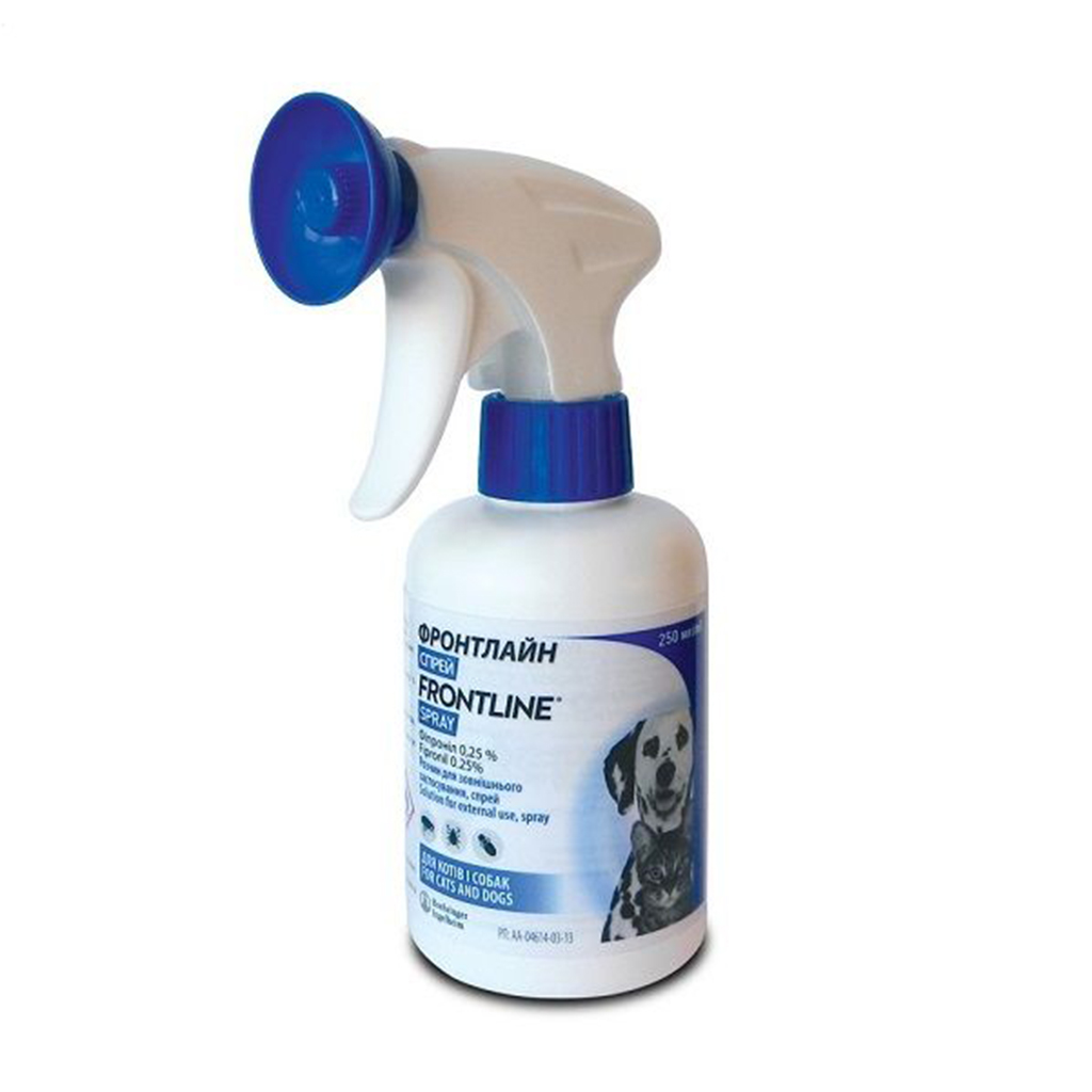 Спрей для собак та котів Boehringer Ingelheim Frontline Spray від бліх та кліщів, 250 мл